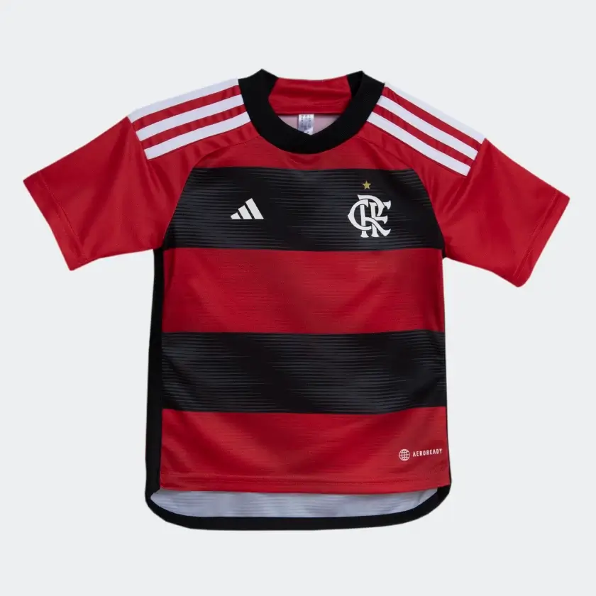 91cf774d64dd42cc91daaf8d014cbf0c_9366 Conjunto Infantil Flamengo Vermelha 2023/24