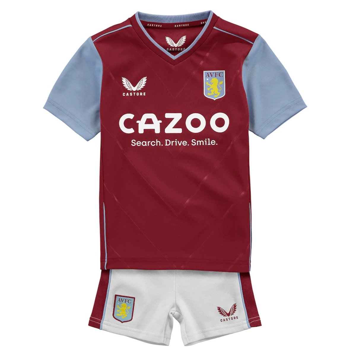 Sem título Conjunto Infantil Aston Villa Vermelho Unissex