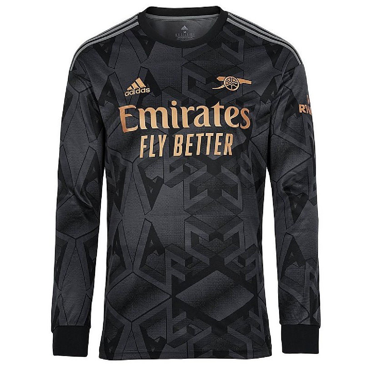 Sem título Camisa Arsenal Preta Manga Longa Masculina