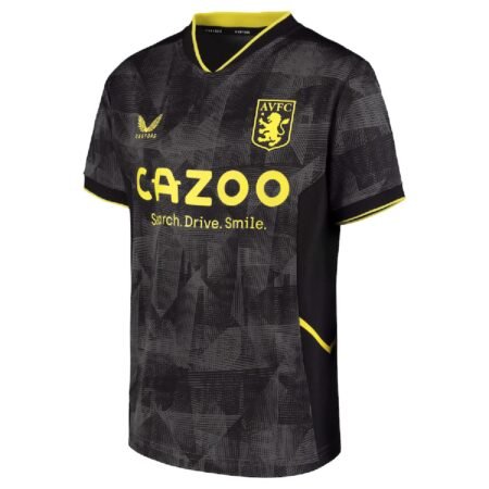 Nova Camisa Aston Villa 3 Preta Masculina