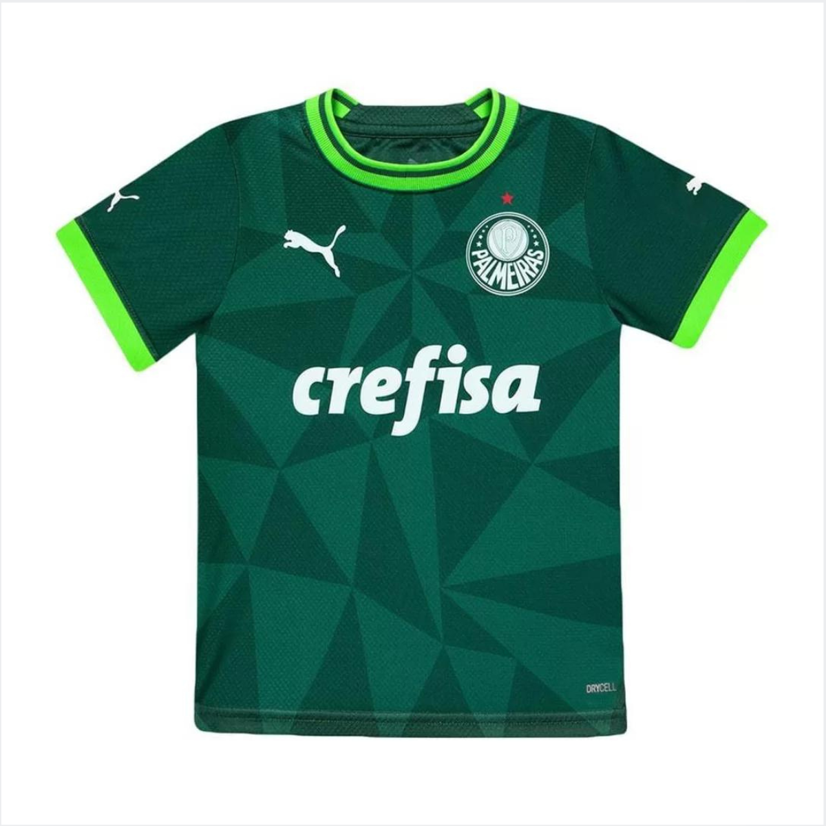 Design sem nome (28) Conjunto Infantil Palmeiras Verde 2023/24