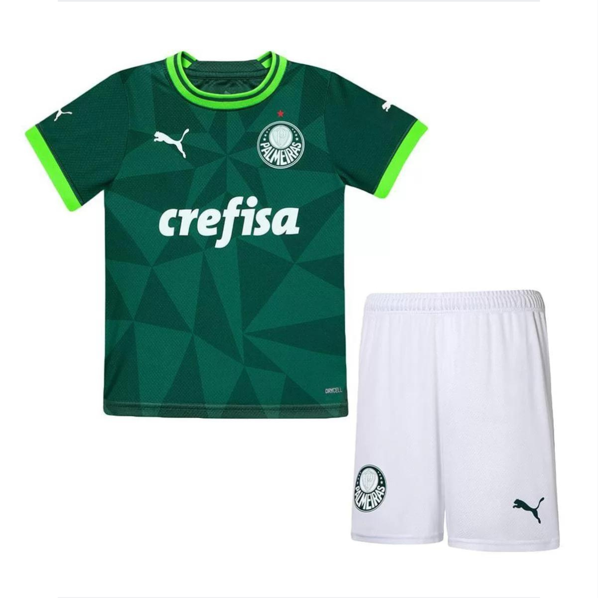 Design sem nome (30) Conjunto Infantil Palmeiras Verde 2023/24