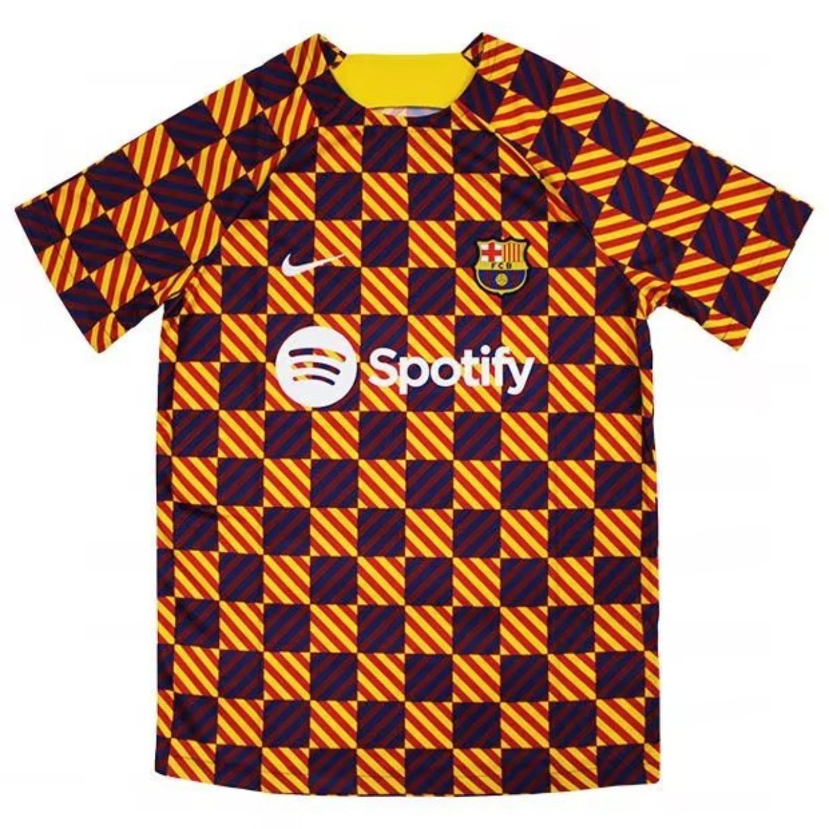 Design sem nome Camisa de Treino Barcelona 2023/24 Xadrez