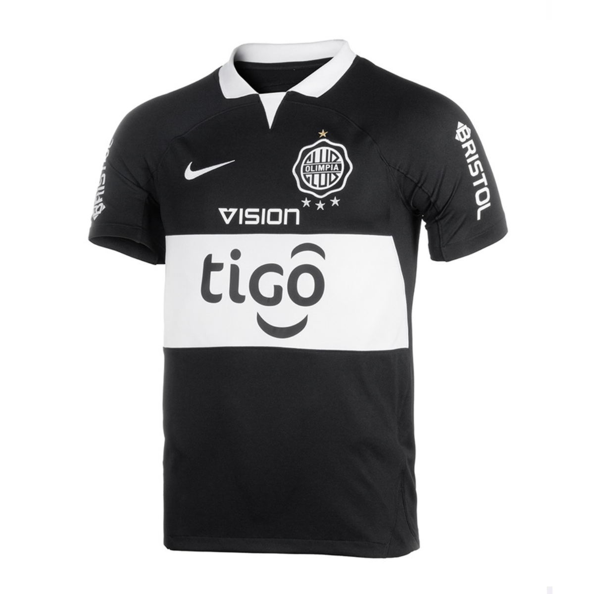 Design sem nome (7) Camisa Olimpia do Paraguai Preta 2023/24