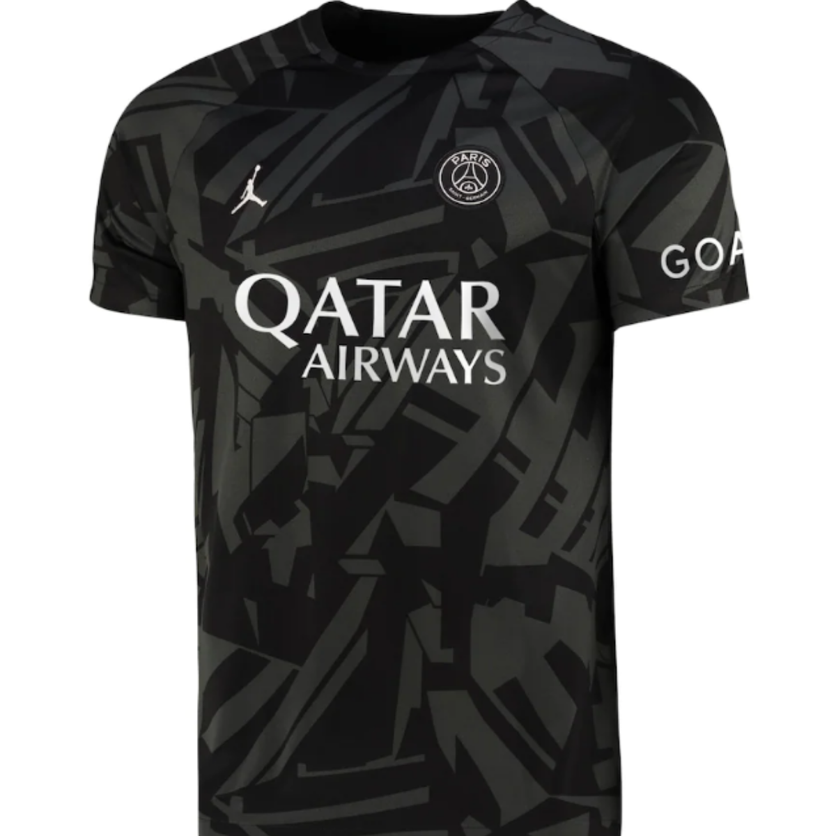 Design sem nome (9) Camisa PSG Preta Pré-jogo 2023/24 Masculina