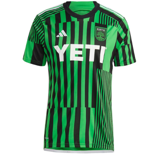 Design sem nome Nova Camisa Austin FC Verde 2023/24 Masculina
