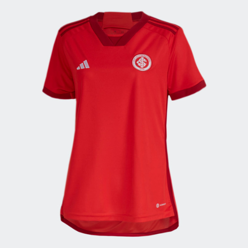 Design sem nome Camisa Internacional Feminina Vermelha 2023/24
