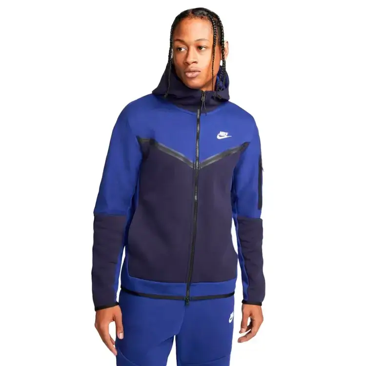 chaqueta-nike-nike-sportswear-tech-fleece-deep-royal-blueblackened-bluewhite-0 Conjunto Blusão e Calça Moletom Nike - Azul