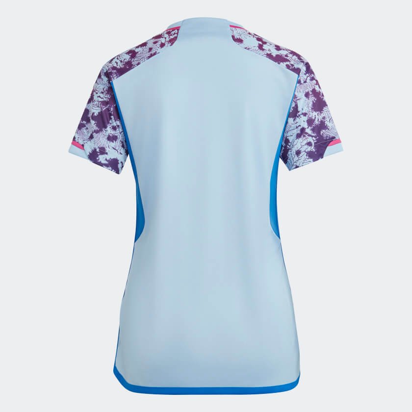 Camisa_2_Selecao_Feminina_Espanha_23_Azul_HT4314_02_laydown Camisa Espanha Azul Copa Feminina 2023/24