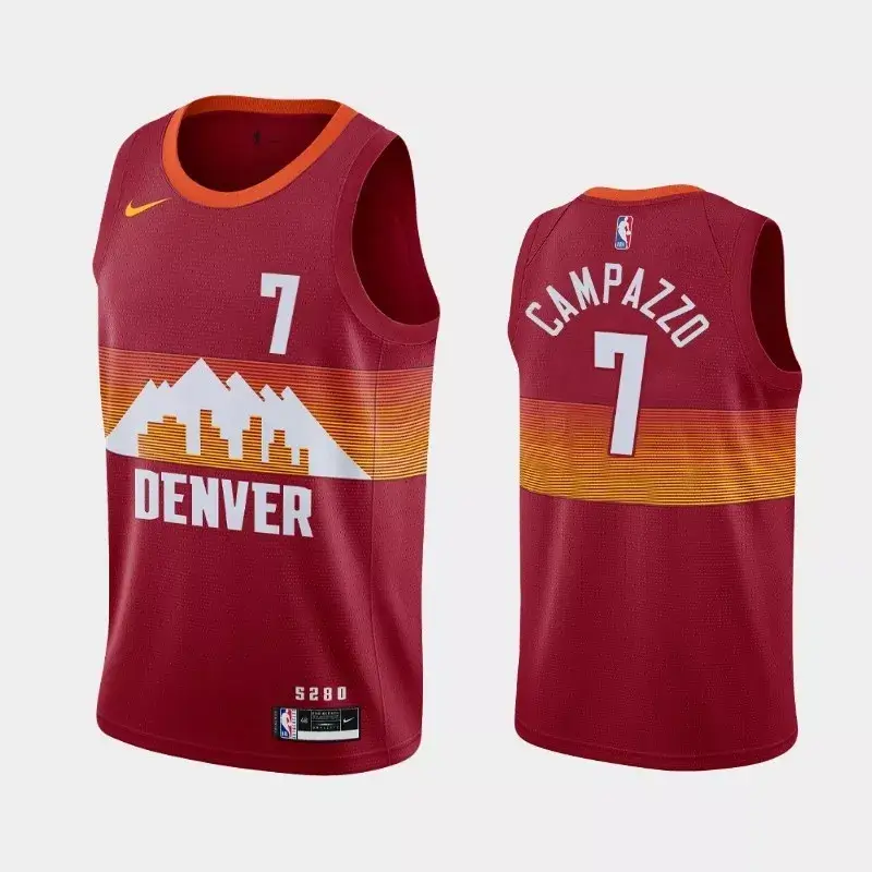Denver-Nuggets-City-Edition-2021-Swingman-Nike1 Regata NBA Denver Nuggets Campazzo Vermelha