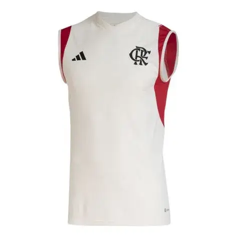 HS5215_1_APPAREL_Photography---eCommerce_Front-View_white Camisa Flamengo Regata Branca Treino2023/24