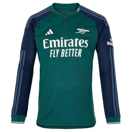 Nova Camisa Arsenal Verde 2023/24 Manga Longa