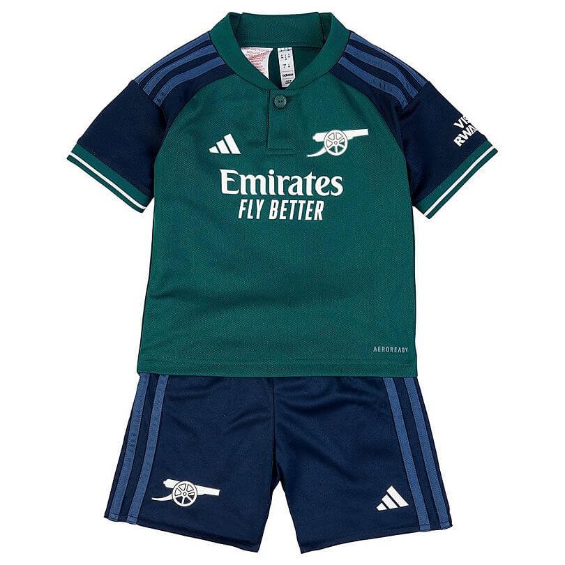 thz2130_f Kit Infantil Arsenal Verde 3 2023/24 Unissex