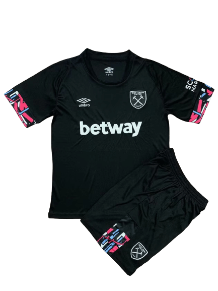 Kit Infantil West Ham Preta 2022/23 Unissex