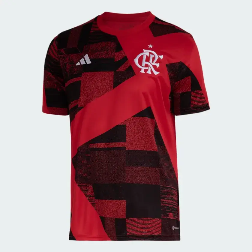 408ed424b14f40e29457a01ced015be8_9366 Camisa Pré-jogo Flamengo Vermelha 2023/24