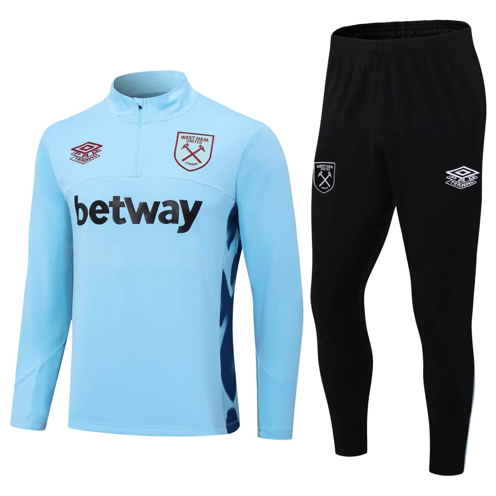 46c0eace Conjunto Treino West Ham Azul 2023/24
