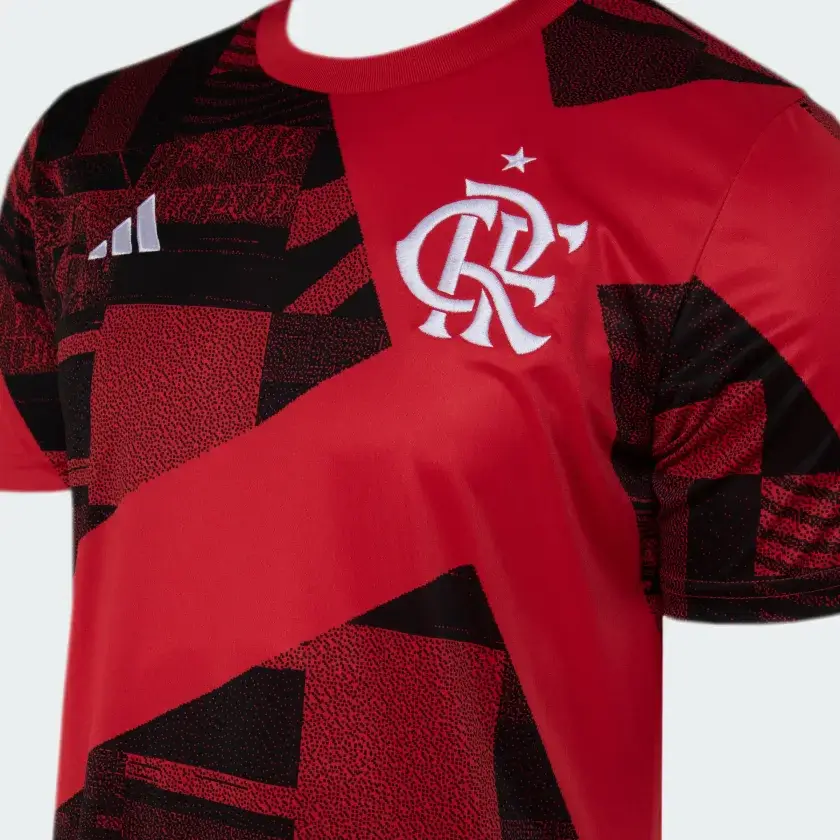 50a09e6dada446fdaa66ba252595d205_9366 Camisa Pré-jogo Flamengo Vermelha 2023/24