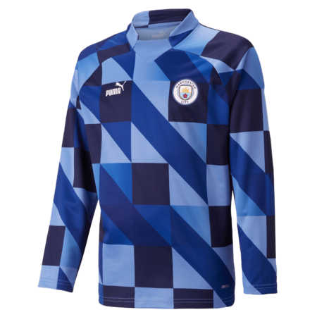 Camisa Manchester City Manga Longa Azul 2023