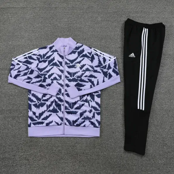7782e64f Conjunto de Frio Adidas Jaqueta e Calça Roxo