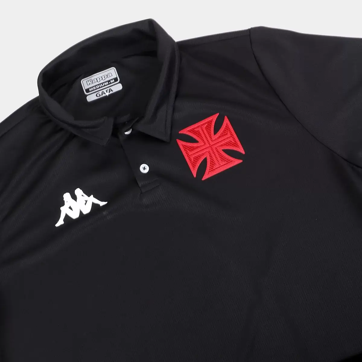 D24-3868-040_zoom4 Camisa Polo Vasco Preta Comissão Técnica Masculina
