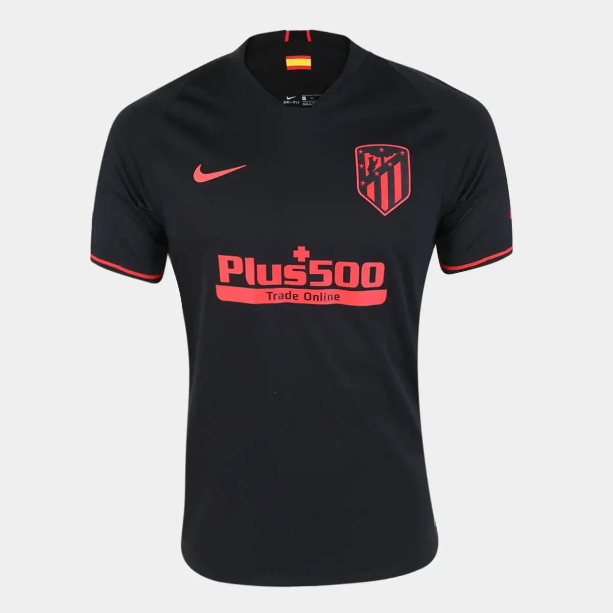 HZM-2014-002_zoom1 Camisa Atlético de Madrid Preta 2020/21 Masculina