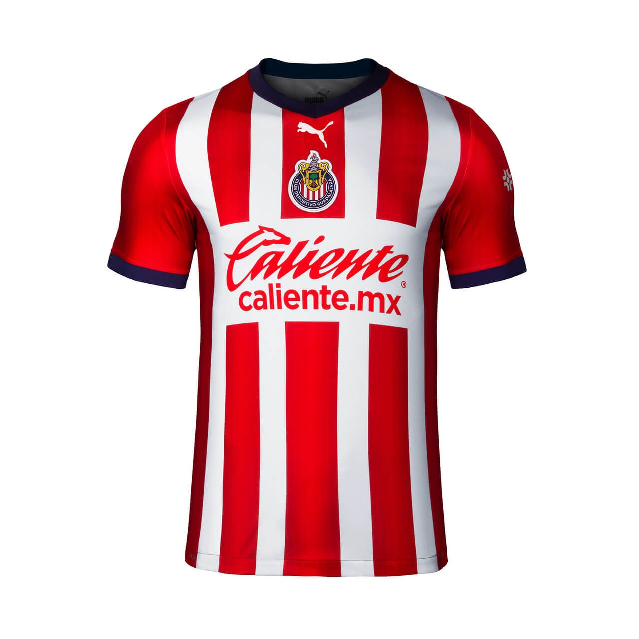 PLAYERA_RAYADA_REP_P3348_A22__08508 Camisa Chivas Guadalajara Vermelho 2022/23 Masculina