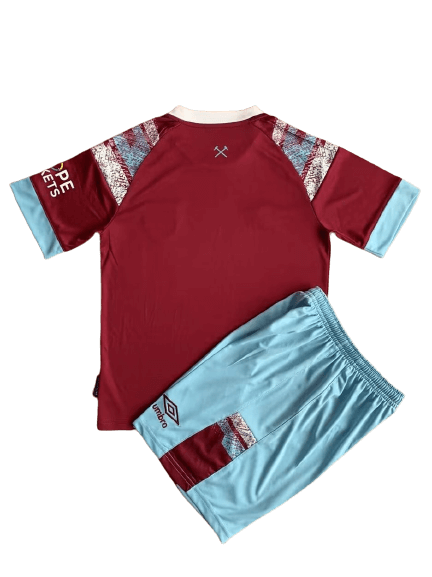 bd1054f8-removebg-preview (1) Kit Infantil West Ham Vinho 2022/23 Unissex