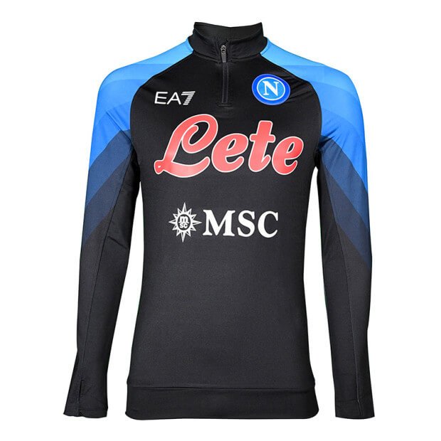ssc-napoli-training-sweatshirt-20222023 Jaqueta Treino Napoli Azul 2022/23 Masculina