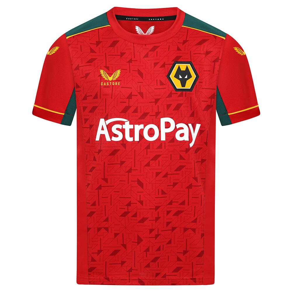 4134-705 Camisa Wolverhampton Vermelho 2023/24 Masculina
