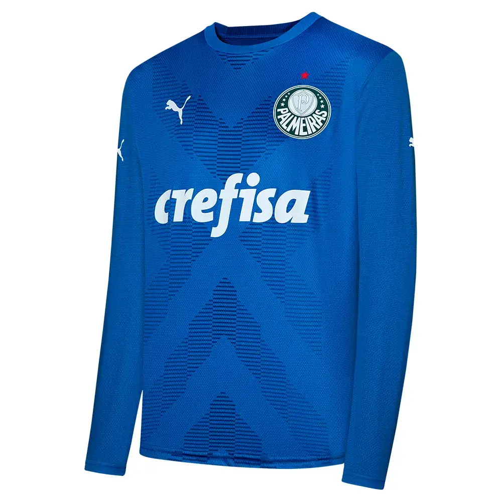 776601_01 Camisa Manga Longa Palmeiras Azul Goleiro 2023/24
