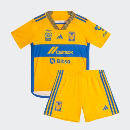 Kit Infantil Tigres Uanl Amarela 2023/24 Unissex