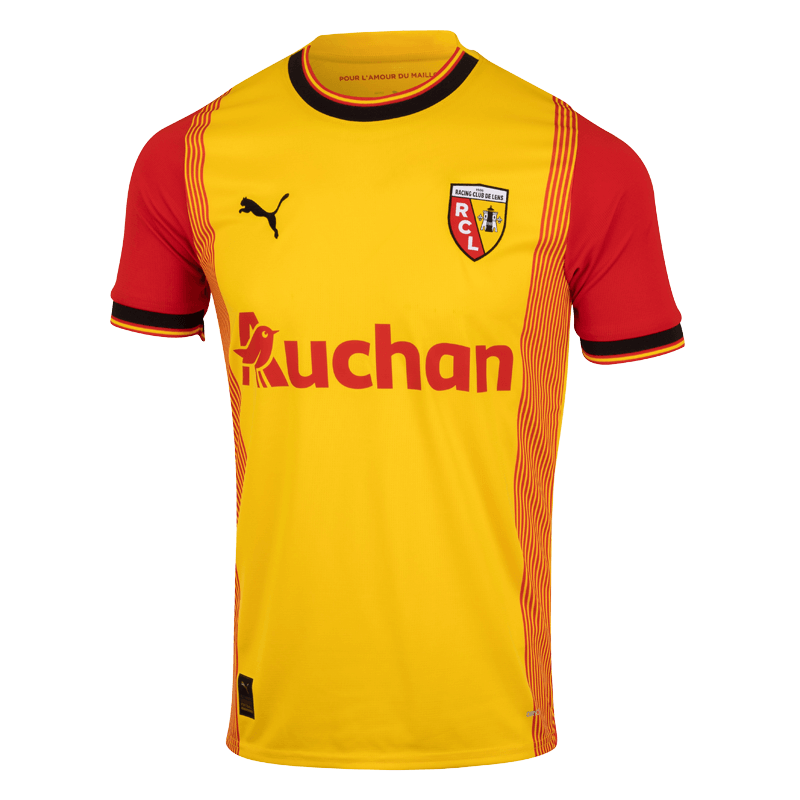 MAILLOT REPLICA DOMICILE 2023-2024 (FACE) Camisa RC Lens Amarela 23/24 Masculina