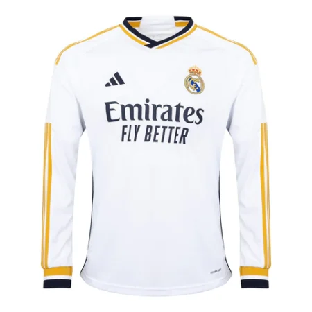 Camisa Real Madrid Manga Longa Branca 2023/24
