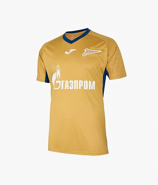 aa3e26d03ae844fc83e68e9551cb2c81_front_zolotoy Camisa Zenit Dourada 2023/24 Masculina