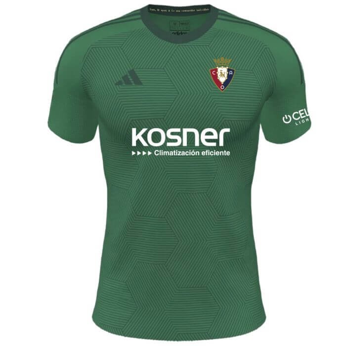 23cm0330 Nova Camisa Osasuna Verde 2023/24 Masculina