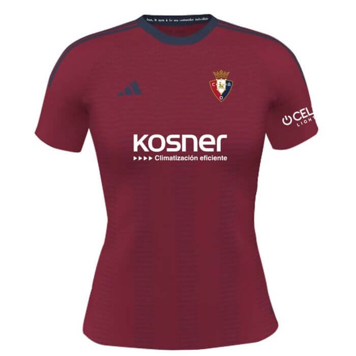 23cm0332_2_ Nova Camisa Osasuna Vermelha 1 2023/24 Masculina