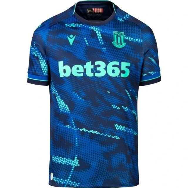 357775771_844722367001836_6015886604076650926_n Nova Camisa Stoke City Azul 2023/24 Masculina