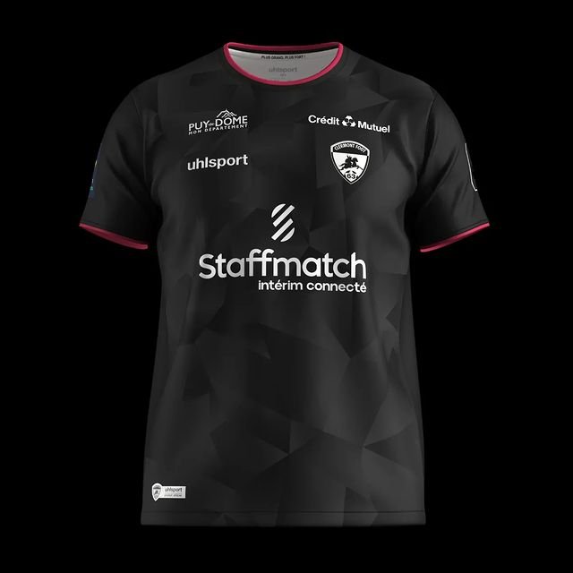 358342270_975676217004814_5749591253622728781_n Nova Camisa Clermont Foot Preta 2023/24 Masculina
