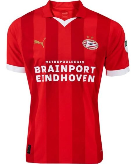Nova Camisa PSV Vermelha Titular Home 2023/24 Masculina