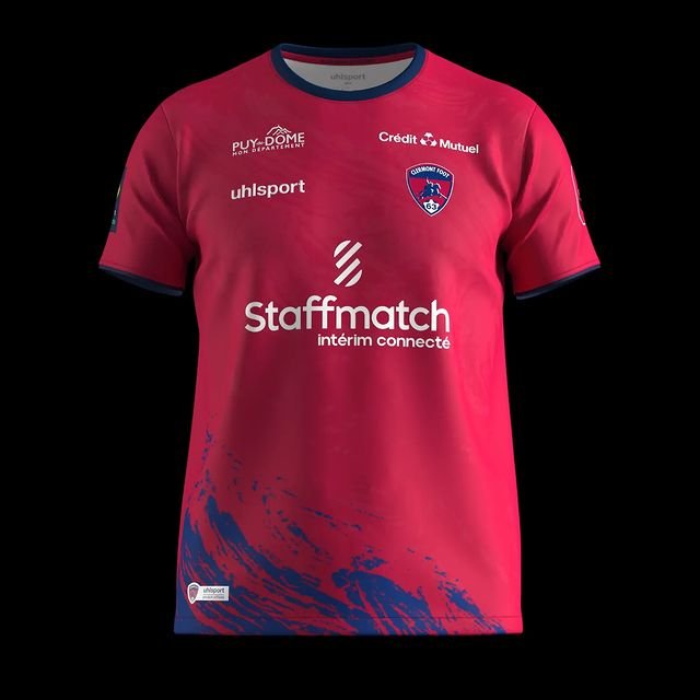 358430460_818050736598545_5607041318445965851_n Nova Camisa Clermont Foot Vermelha Home 2023/24 Masculina