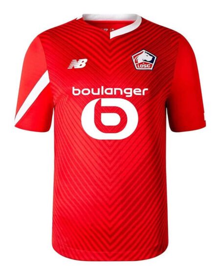 Nova Camisa Lille Vermelha Titular 2023/24 Masculina
