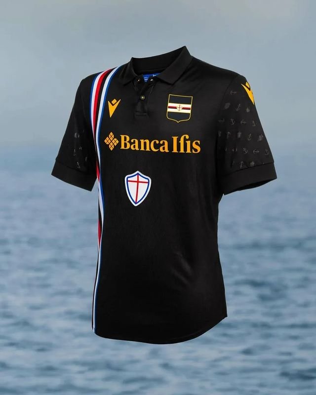 361079400_1211992959499042_8150924400808960693_n Nova Camisa Sampdoria Preta 2023/24 Masculina