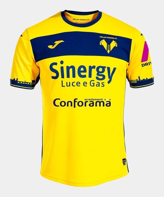 361177917_294518276482991_882771448701608670_n Nova Camisa Hellas Verona Amarela Away 2023/24 Masculina
