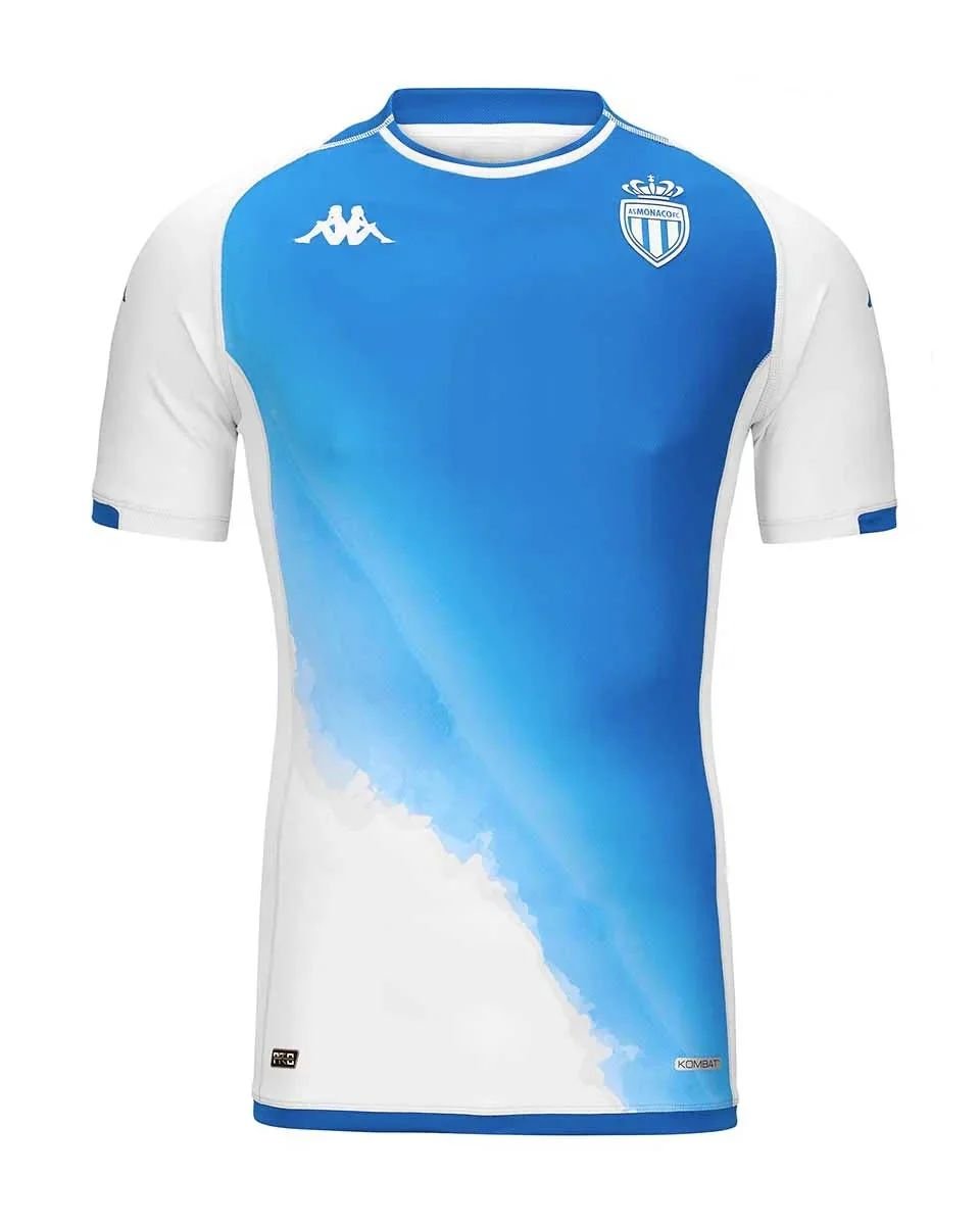 363319381_6147197698739502_7352018817124600774_n Nova Camisa Monaco 3 Branca/Azul 2023/24 Masculina