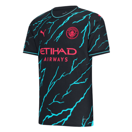 Nova Camisa Manchester City Azul Escura 3 2023/24 Masculina