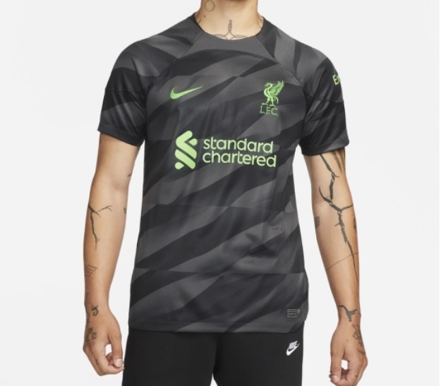 Captura de tela 2023-07-06 154807 Nova Camisa Liverpool Goleiro Preta 2023/24 Masculina