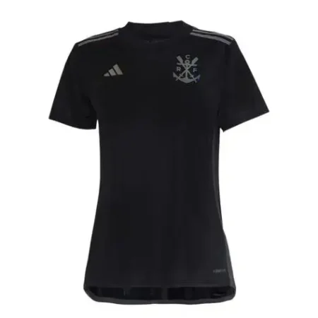 Nova Camisa Flamengo 3 Preta Refletiva 2023/24 Feminina