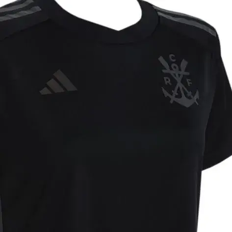 HR3775_4_APPAREL_Photography---eCommerce_Detail-View-2_white Nova Camisa Flamengo 3 Preta Refletiva 2023/24 Feminina