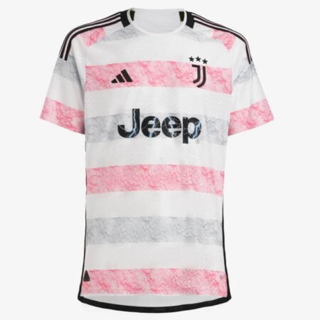Nova Camisa Juventus Branca com Rosa 2023/24 Jogador