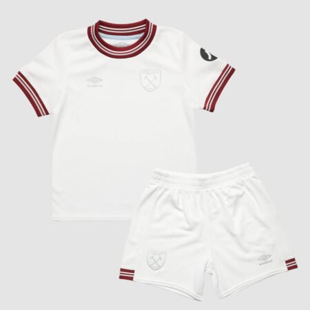 Kit Infantil West Ham Branca 2023/24 Unissex